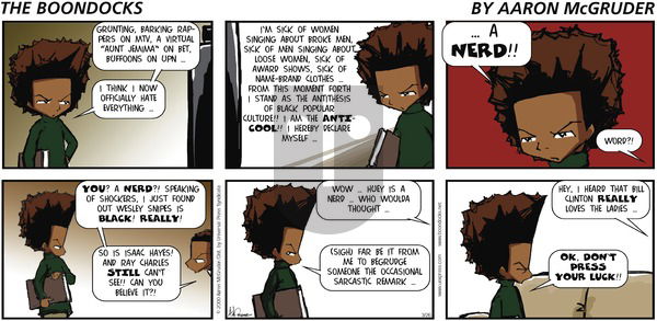 The Boondocks on Sunday March 26, 2000 Comic Strip