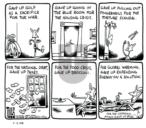 Tom Toles on Thursday May 15, 2008 Comic Strip
