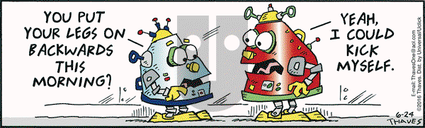 Frank and Ernest on Friday June 24, 2016 Comic Strip