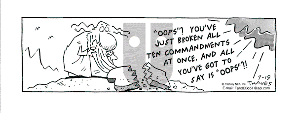 Frank and Ernest on Wednesday July 19, 1995 Comic Strip