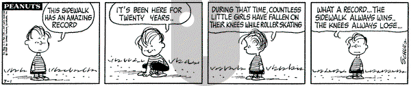Peanuts on Tuesday July 1, 1969 Comic Strip