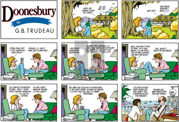 Doonesbury on Sunday November 11, 1984 Comic Strip