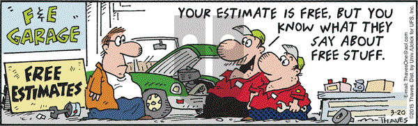 Frank and Ernest on Friday March 20, 2015 Comic Strip
