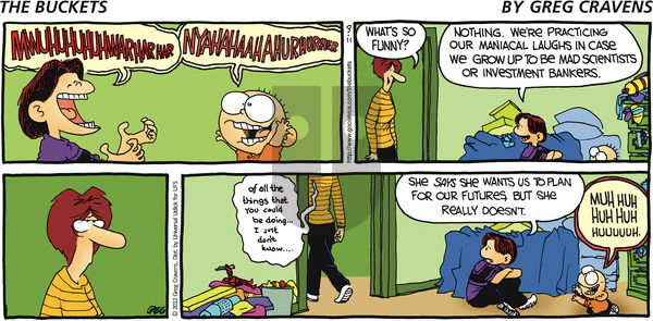 The Buckets on Sunday March 11, 2012 Comic Strip