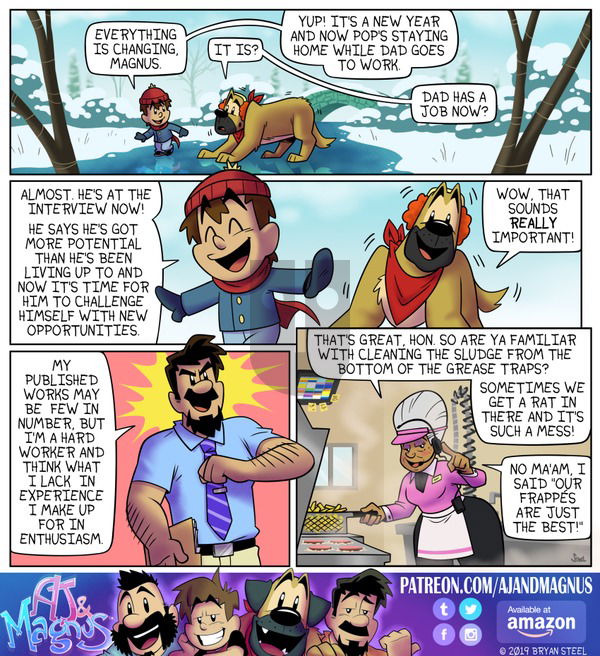 AJ and Magnus on Sunday January 12, 2020 Comic Strip