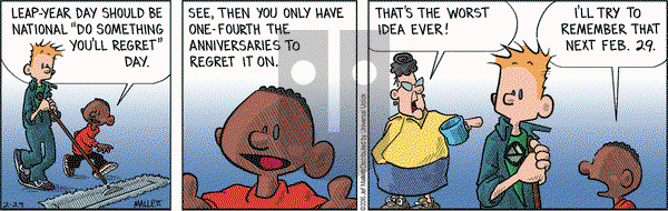 Frazz on Monday February 29, 2016 Comic Strip