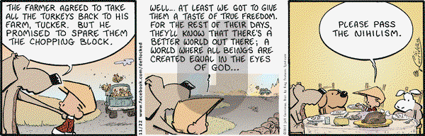 DeFlocked on Thursday November 22, 2012 Comic Strip