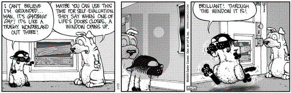Get Fuzzy on Thursday January 23, 2003 Comic Strip