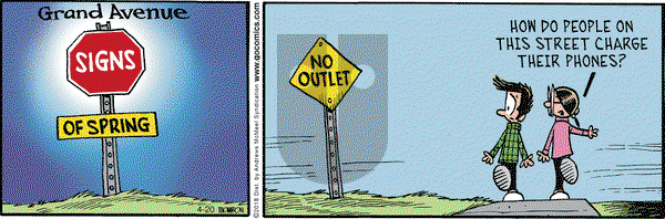 Grand Avenue on Friday April 20, 2018 Comic Strip