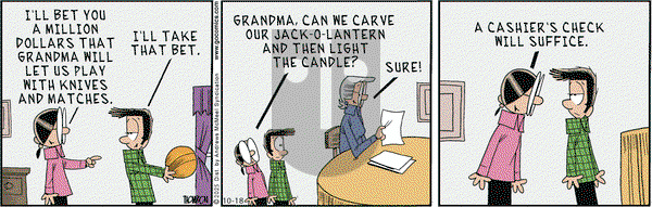 Grand Avenue on Saturday October 18, 2025 Comic Strip