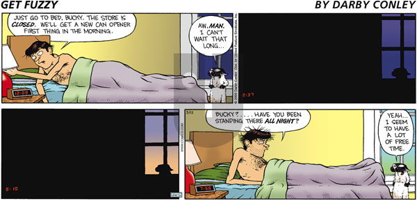 Get Fuzzy on Sunday March 12, 2000 Comic Strip