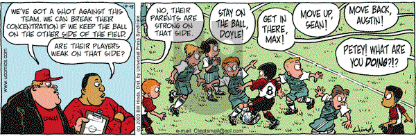 Cleats on Wednesday October 15, 2003 Comic Strip