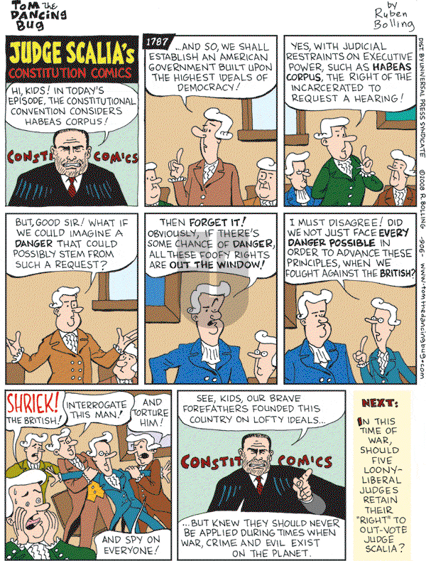 Tom the Dancing Bug on Saturday June 28, 2008 Comic Strip