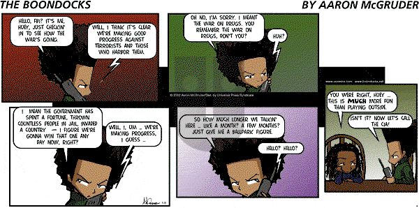 The Boondocks on Sunday August 9, 2009 Comic Strip