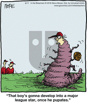 In the Bleachers on Wednesday August 17, 2016 Comic Strip