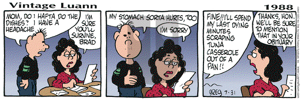 Luann on Tuesday July 31, 2007 Comic Strip