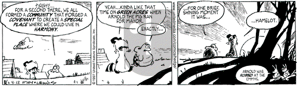 Over the Hedge on Saturday April 12, 1997 Comic Strip