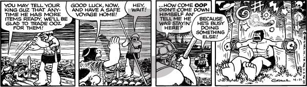 Alley Oop on Friday April 11, 1980 Comic Strip