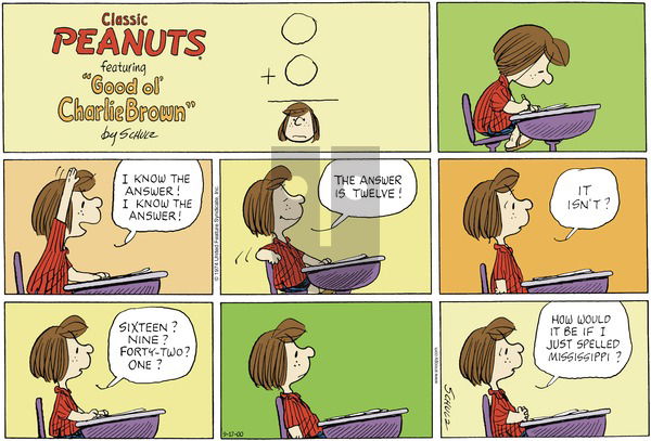 Peanuts on Sunday September 17, 2000 Comic Strip
