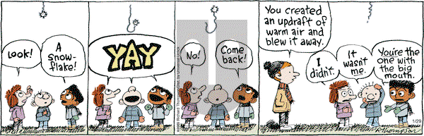 Cul de Sac on Wednesday January 29, 2014 Comic Strip