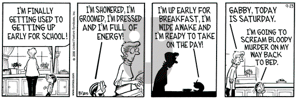 Grand Avenue on Saturday September 23, 2006 Comic Strip