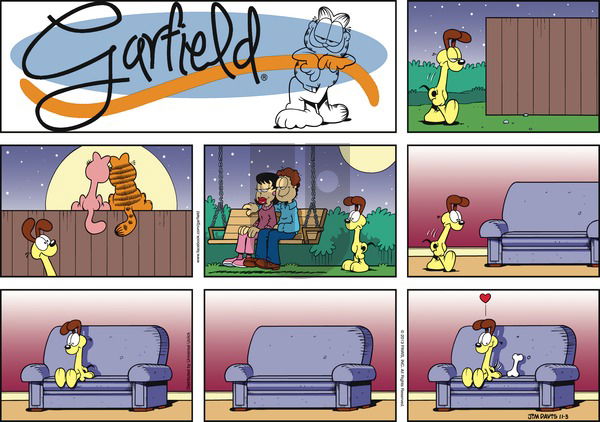 Garfield on Sunday November 3, 2013 Comic Strip