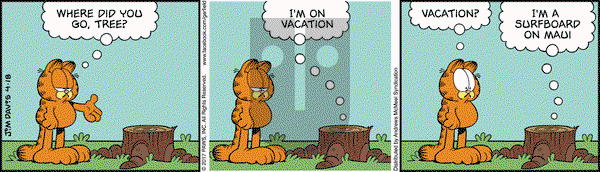 Garfield on Tuesday April 18, 2017 Comic Strip