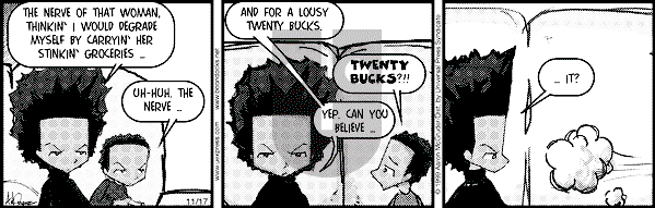 The Boondocks - Wednesday November 17, 1999 Comic Strip