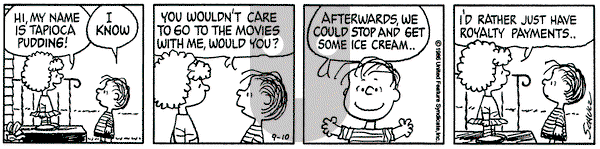 Peanuts on Wednesday September 10, 1986 Comic Strip