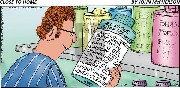 Close to Home on Sunday June 5, 2016 Comic Strip