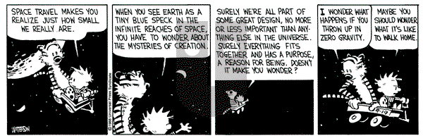 Calvin and Hobbes on Monday September 19, 1988 Comic Strip
