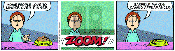 Garfield on Tuesday February 11, 1986 Comic Strip