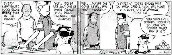Get Fuzzy on Friday October 27, 2000 Comic Strip