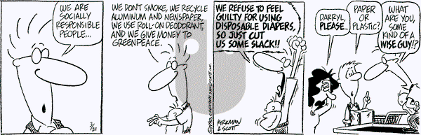 Baby Blues on Wednesday March 21, 1990 Comic Strip