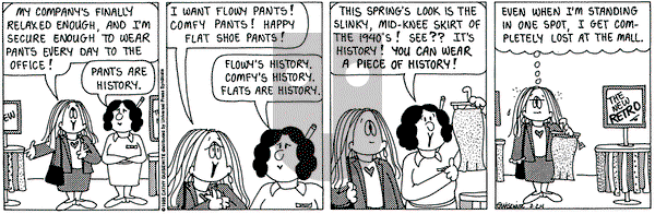 Cathy Classics on Friday March 24, 1995 Comic Strip
