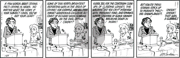 Doonesbury on Thursday January 27, 1977 Comic Strip