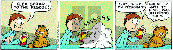 Garfield on Thursday July 2, 1987 Comic Strip
