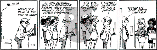 Doonesbury on Tuesday July 13, 1971 Comic Strip