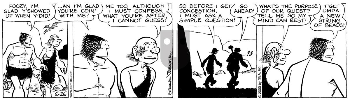 Alley Oop - Monday June 26, 2000 Comic Strip