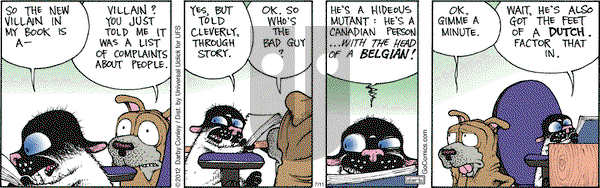 Get Fuzzy on Wednesday July 11, 2012 Comic Strip