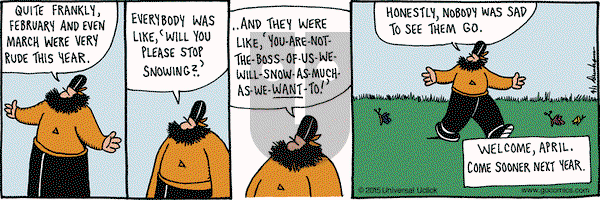 Overboard on Wednesday April 1, 2015 Comic Strip