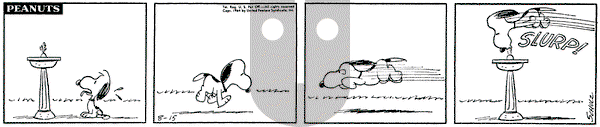 Peanuts on Saturday August 15, 1964 Comic Strip