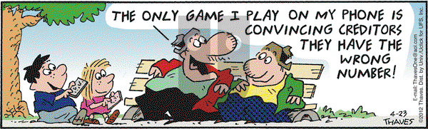 Frank and Ernest on Monday April 23, 2012 Comic Strip