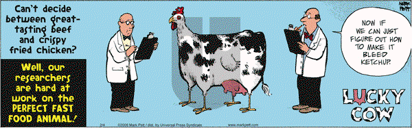 Lucky Cow on Saturday February 4, 2006 Comic Strip