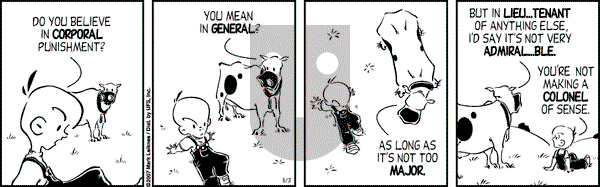 Cow and Boy Classics on Friday August 31, 2007 Comic Strip