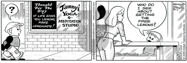 Nancy on Thursday March 2, 2006 Comic Strip