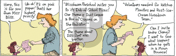 Cul de Sac on Thursday May 24, 2012 Comic Strip