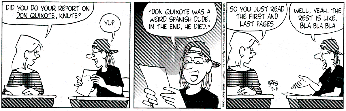 Luann - Tuesday September 11, 2001 Comic Strip
