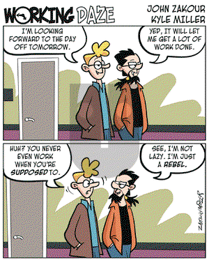 Working Daze on Wednesday November 23, 2005 Comic Strip