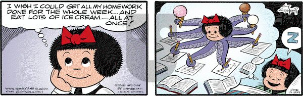 Nancy on Monday June 15, 2015 Comic Strip